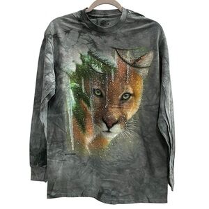 The Mountain Gray Shirt with Cougar Design Size Medium